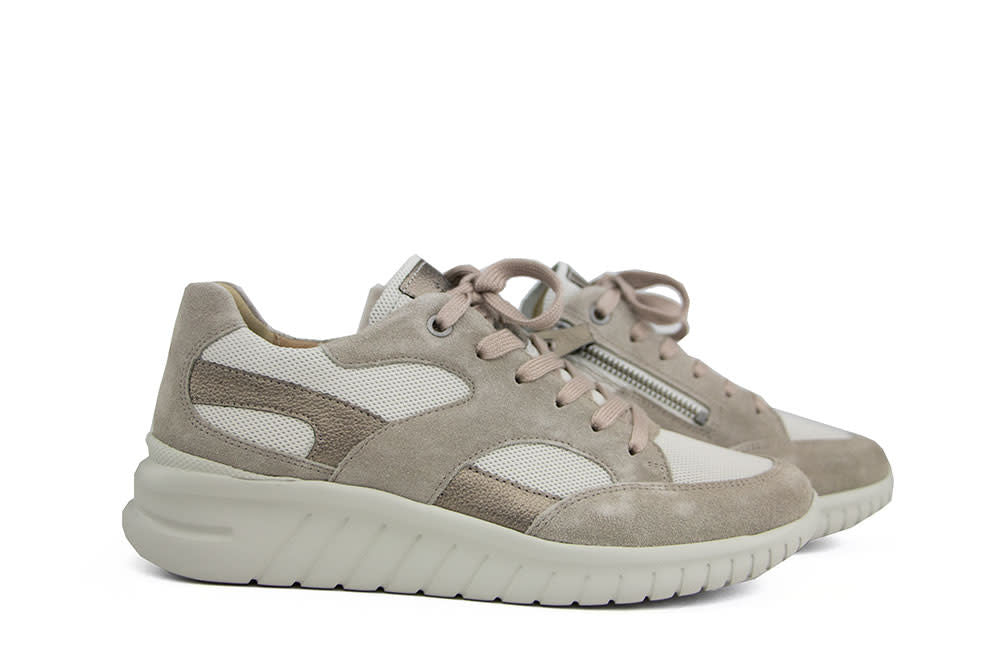 Hartjes Wave Shoe Birke Beige Velour Nappa