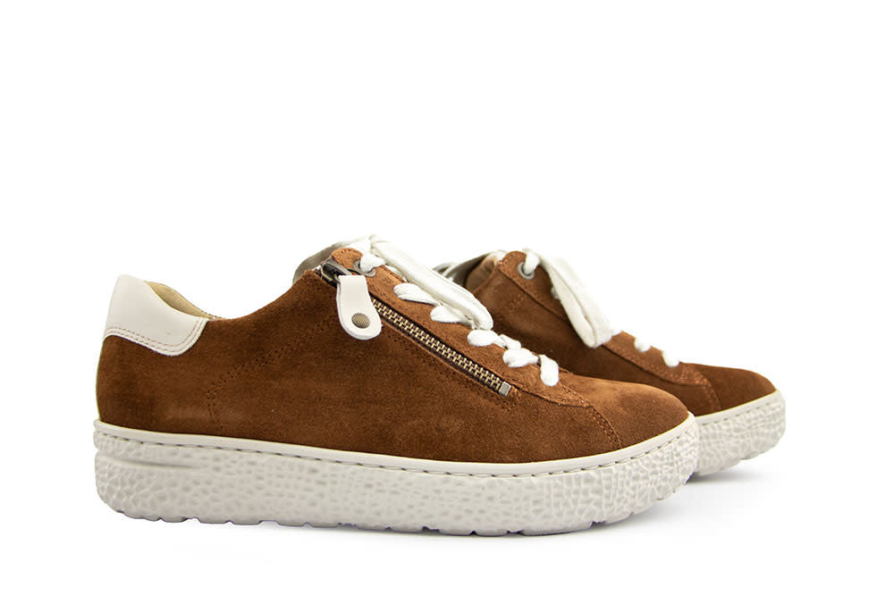 Hartjes Phil Shoe Cognac Beige Velour Nappa