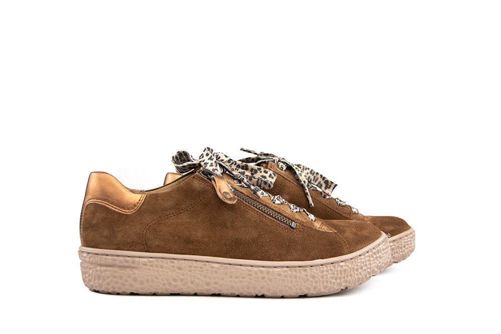 Hartjes Phil Shoe Cognac Tabacco Velour