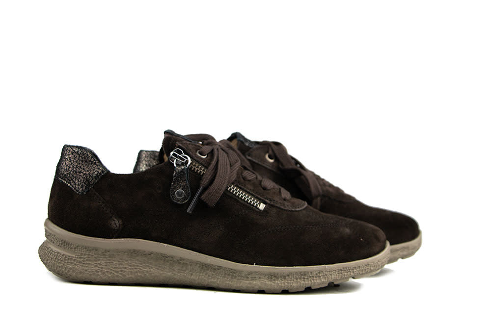 Hartjes Rap Shoe Dunkelbraun Altgold