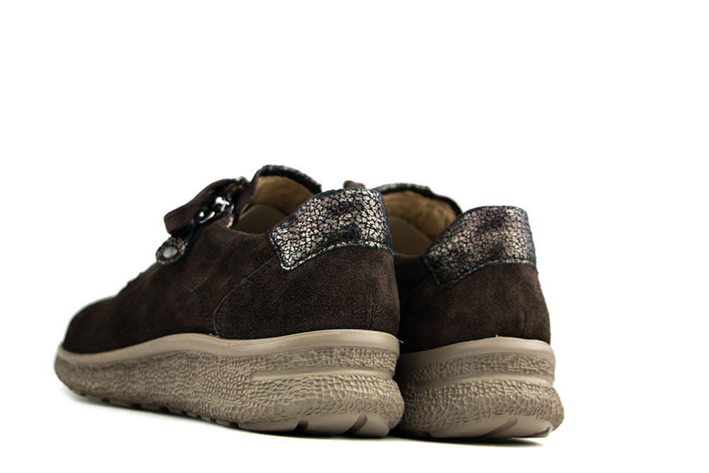 Hartjes Rap Shoe Dunkelbraun Altgold