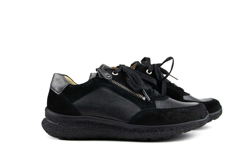 Hartjes Rap Shoe Schwarz Velour Nappa