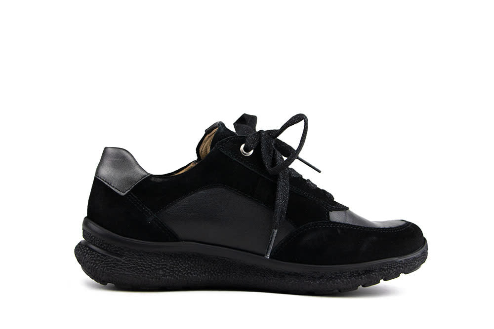 Hartjes Rap Shoe Schwarz Velour Nappa