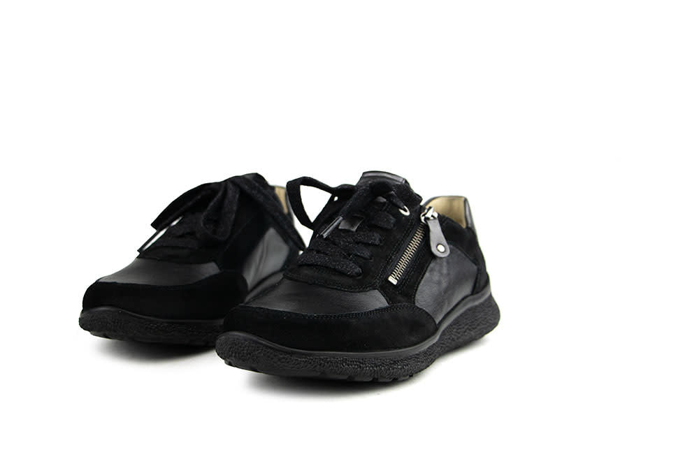Hartjes Rap Shoe Schwarz Velour Nappa