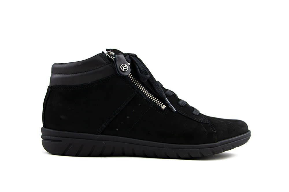 Hartjes Hoge Veterschoen Casual Boots Zwart