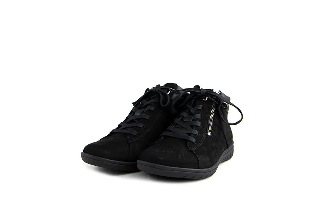 Hartjes Hoge Veterschoen Casual Boots Zwart