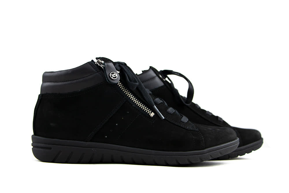 Hartjes Hoge Veterschoen Casual Boots Zwart