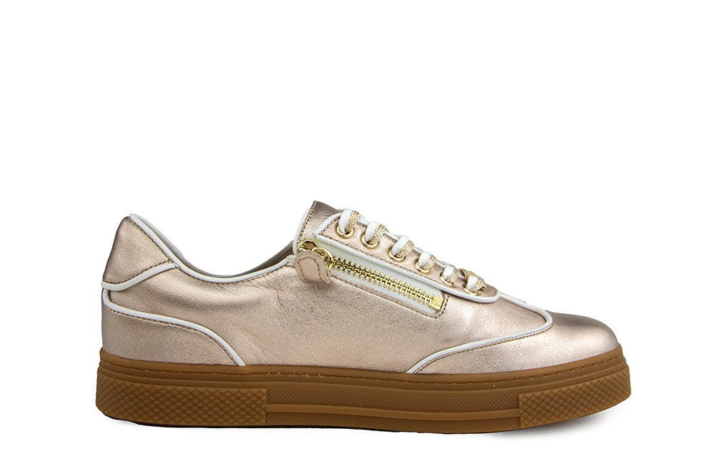 Hassia Sneaker Lightbronze Weiss Bari
