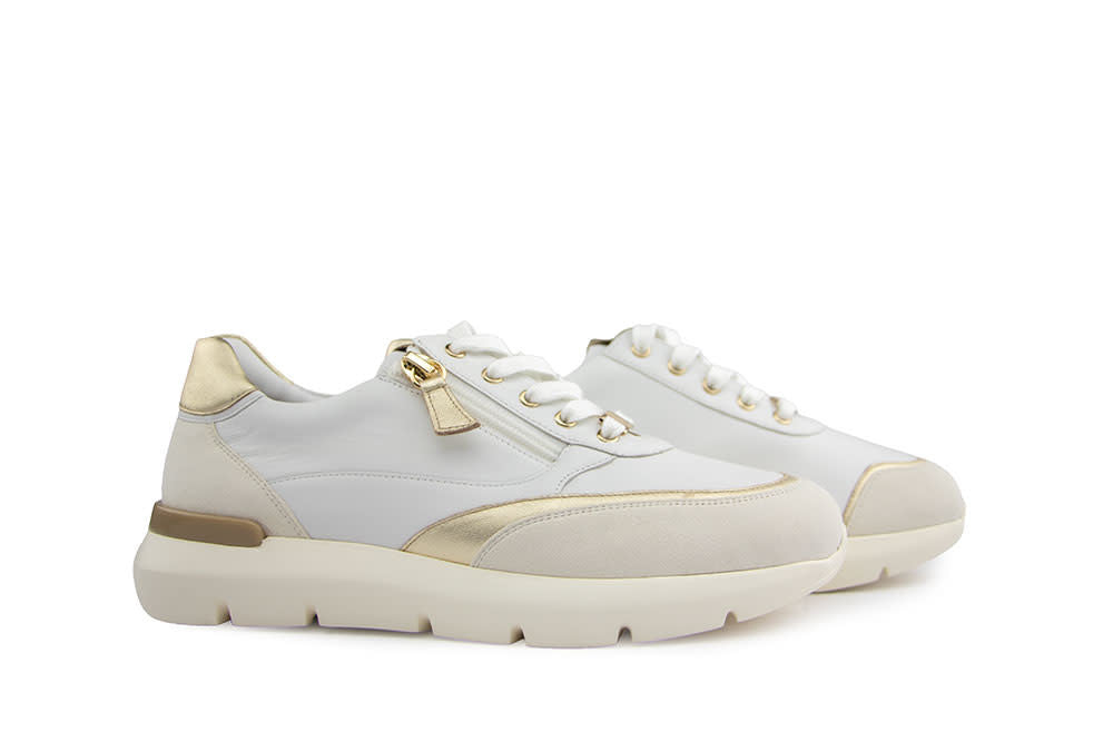 Hassia Bordeaux Sneaker Weiss Platin