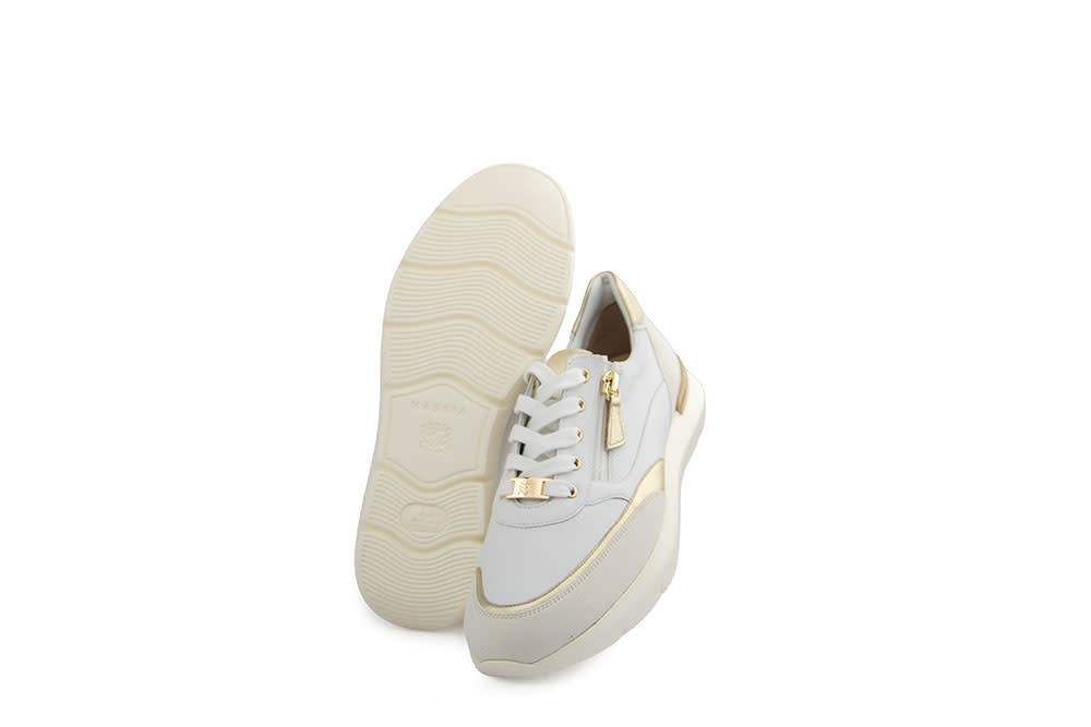 Hassia Bordeaux Sneaker Weiss Platin