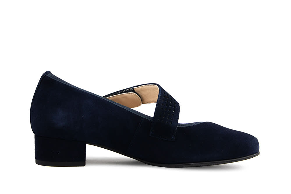 Hassia Bandschoen Blue Suede Cordoba