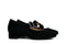 Hassia Bandschoen Schwarz Suede Cordoba