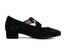 Hassia Bandschoen Schwarz Suede Cordoba