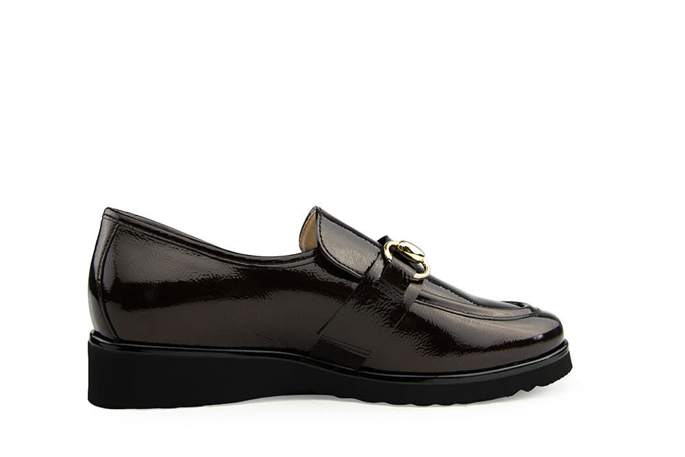 Hassia Sevilla Loafer Chocplum Metallic
