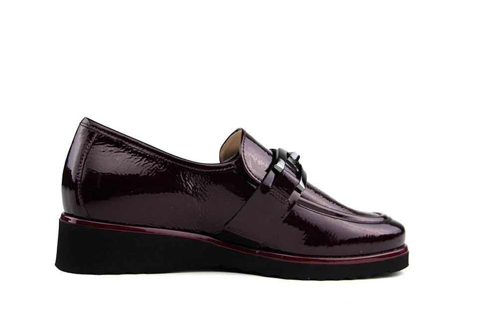Hassia Loafer Sevilla Cabernet Metallic Wetlack
