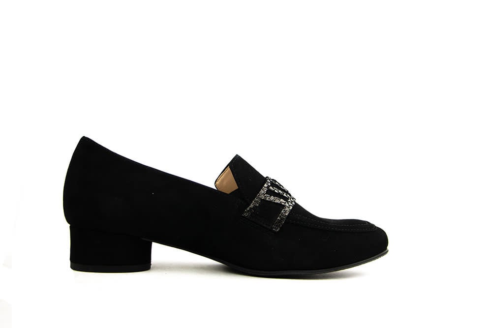 Hassia Pump Schwarz Multi Lamé Roma