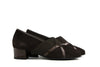 Hassia Pump Darkbrown Suede Shinylack Evelyn