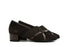 Hassia Pump Darkbrown Suede Shinylack Evelyn