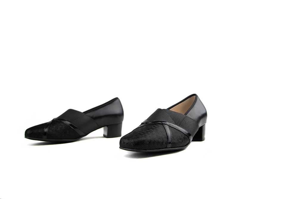 Hassia Pump Met Elastiek Schwarz Pixel Evelyn