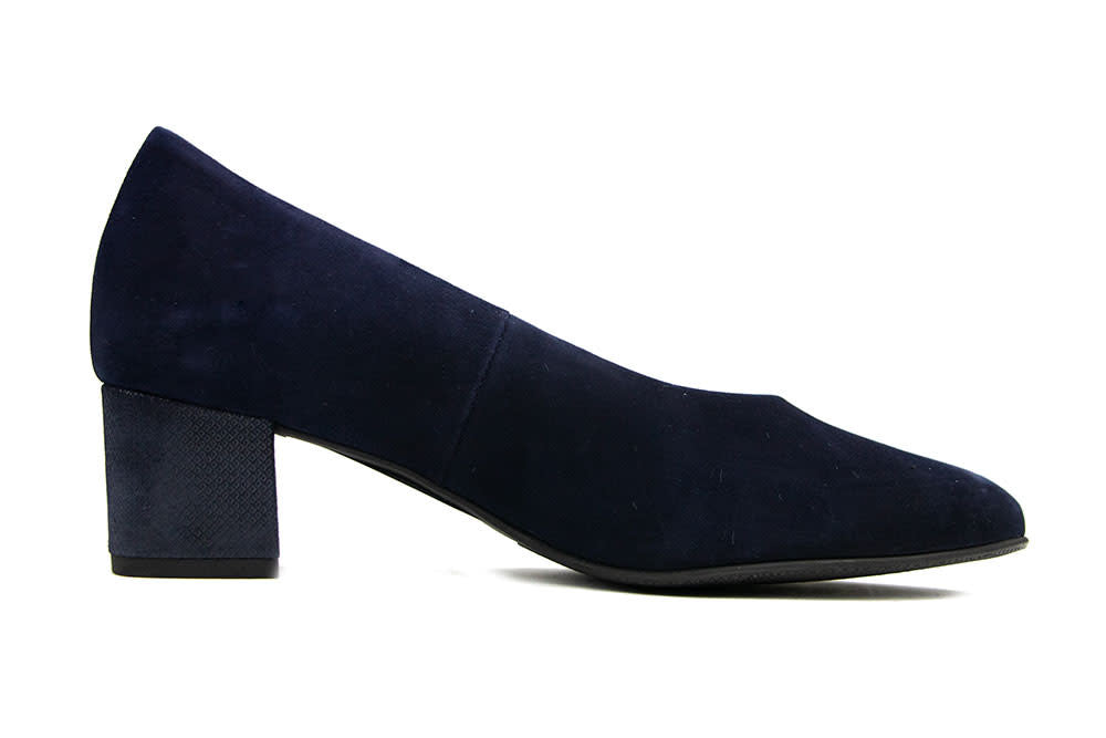 Hassia Pump Blue Multi Shiny Suede Capri