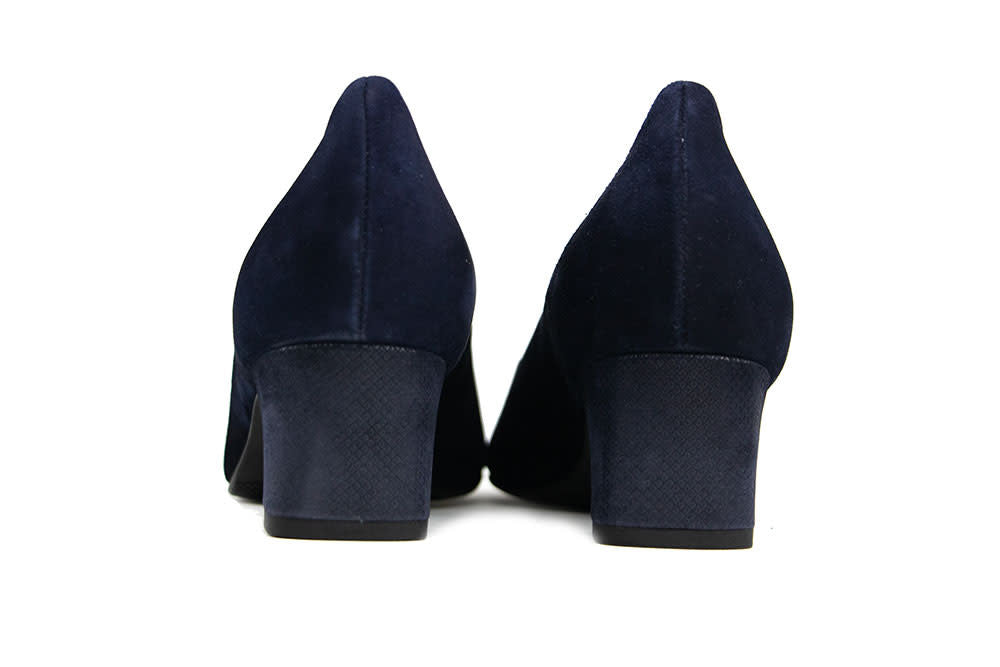Hassia Pump Blue Multi Shiny Suede Capri