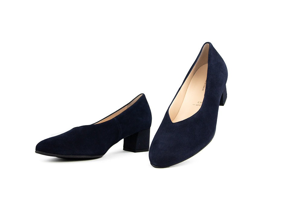 Hassia Pump Blue Multi Shiny Capri