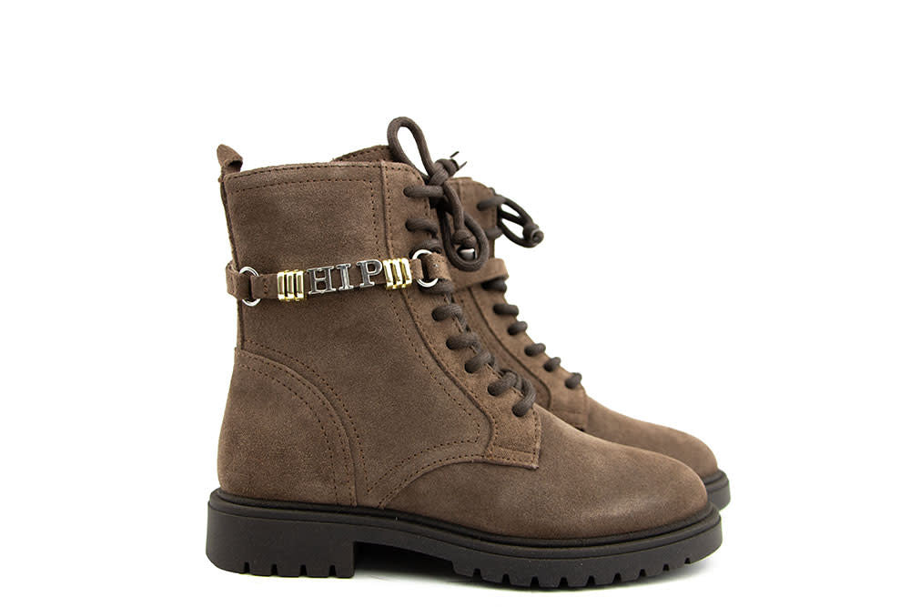 Hip Veterboot Taupe Suede