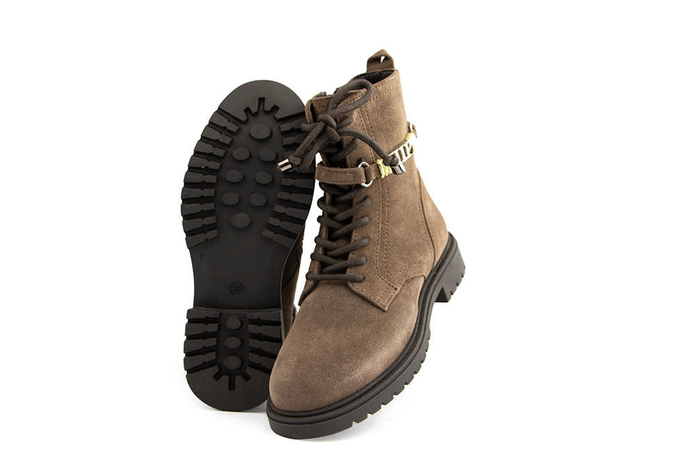 Hip Veterboot Taupe Suede