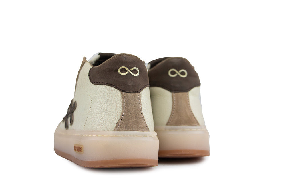 Hip Hoge Sneaker Beige Combi