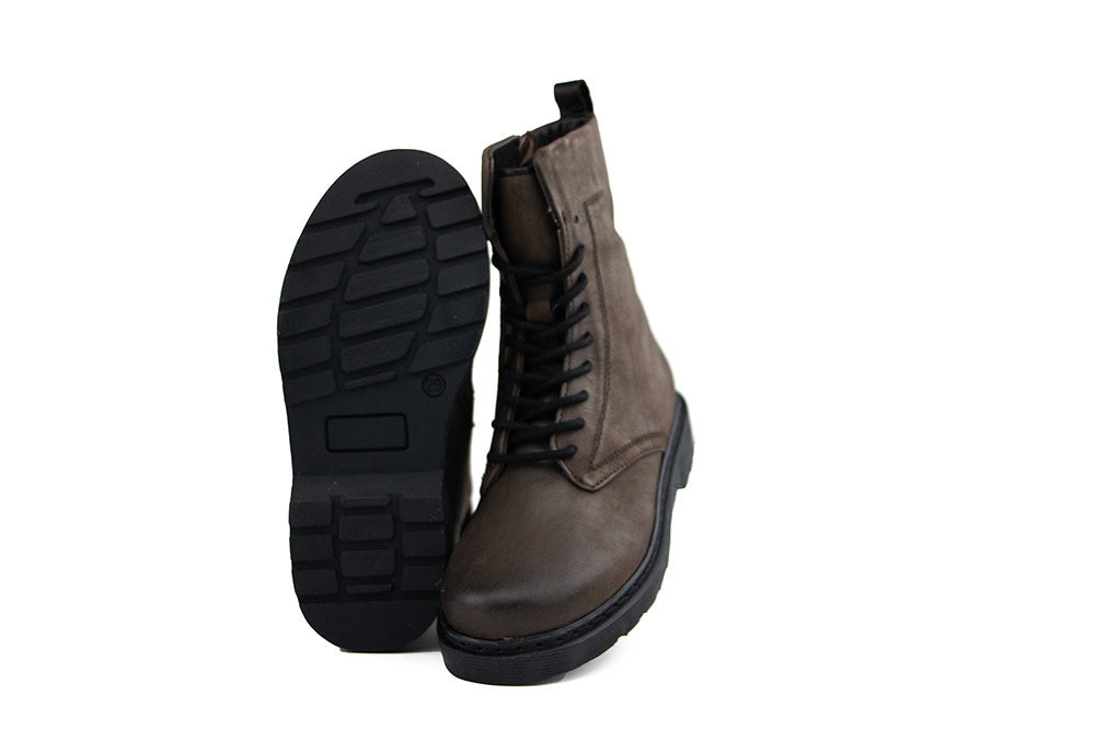 Hip Veterboot Donkerbruin Combi