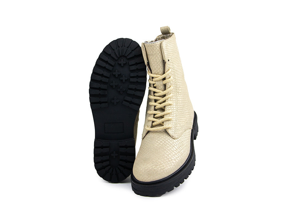 Hip Veterboot Beige Print