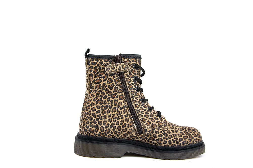 Hip Veterboot Naturel Leopard
