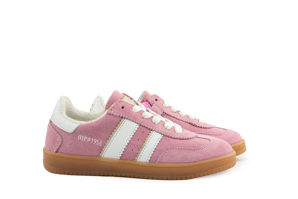 Hip Sneaker Roze Suede Combi