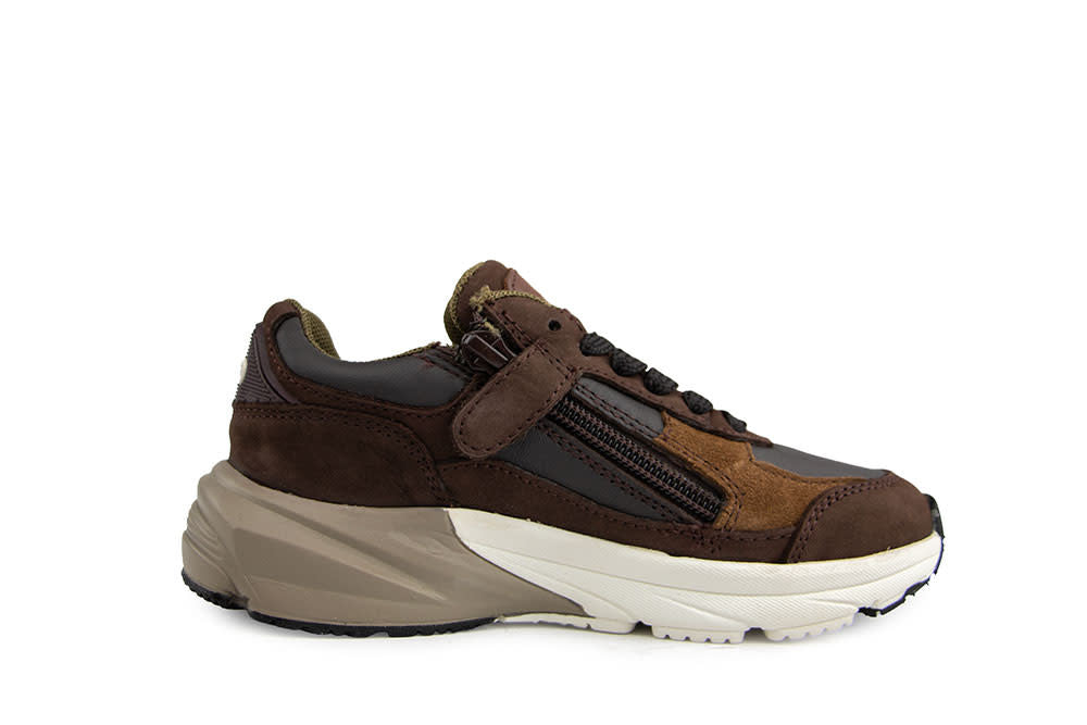 Hip Sneaker Dark Brown Combi