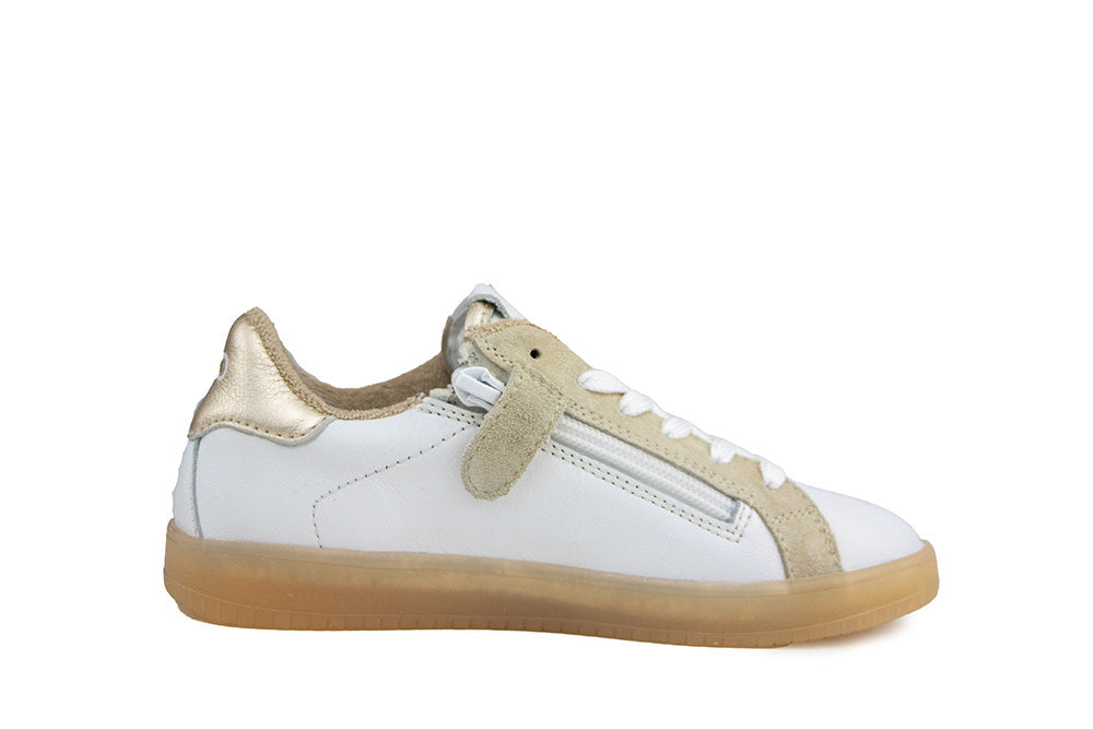 Hip Sneaker Wit Beige Combi