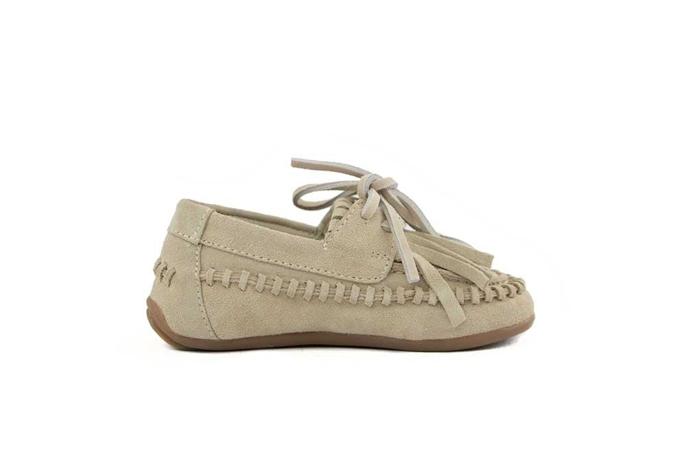 Hip Veter Franje Beige Suede Combi