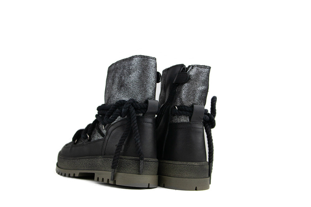 Hip Boots Black Glitter Combi