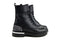 Hip Veterboot Zwart Studs