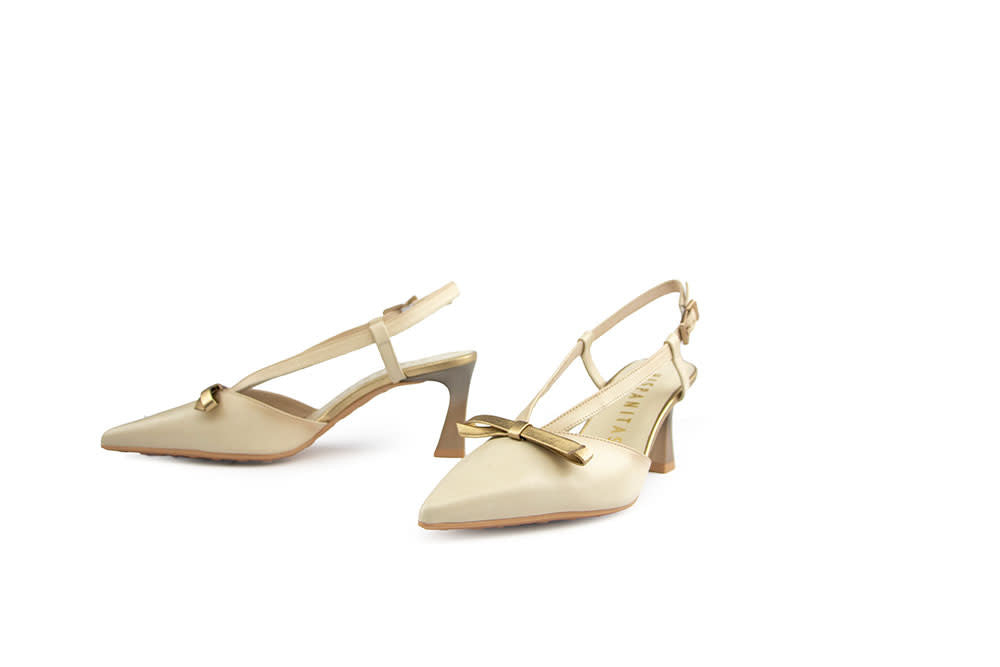 HIspanitas Slingback Pump Giorgia Soho Butter Platino