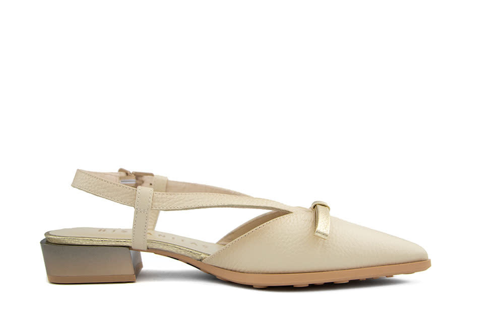 Hispanitas Slingback Turin Bolero Butter Platino