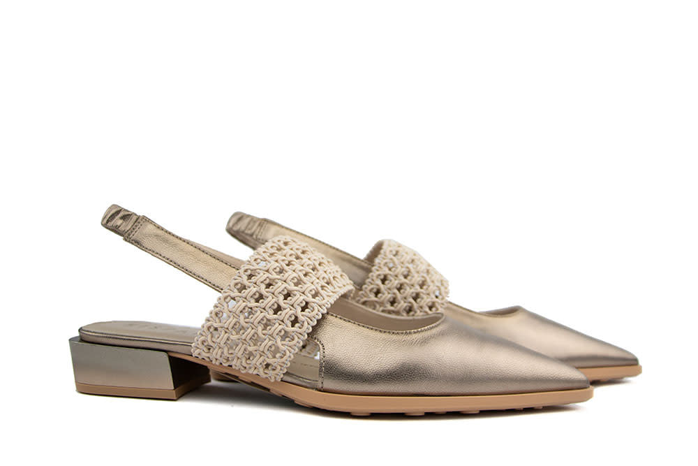 Hispanitas Slingback Turin Starmet Taupe
