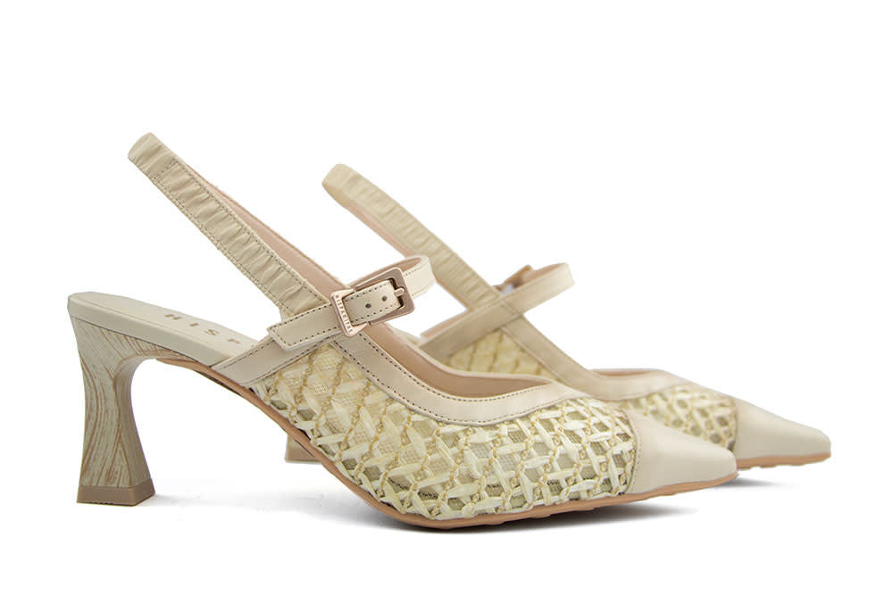Hispanitas Slingback Pump Giorgia Soho Butter Marrakech Panna