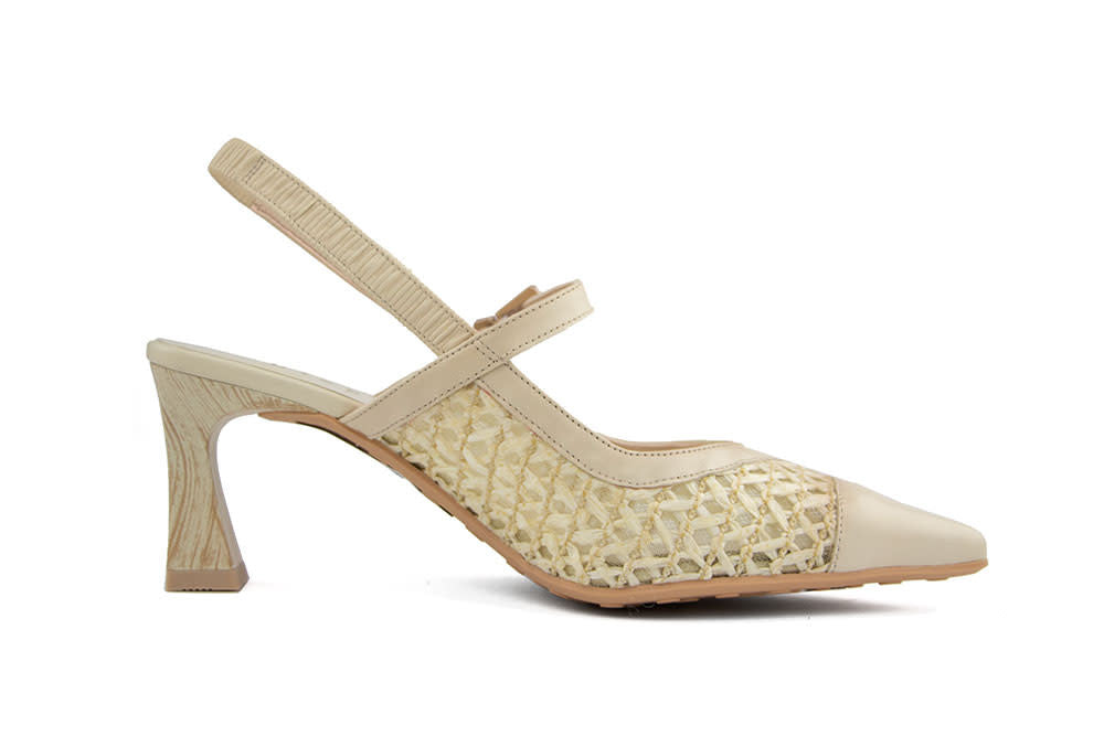 Hispanitas Slingback Pump Giorgia Soho Butter Marrakech Panna