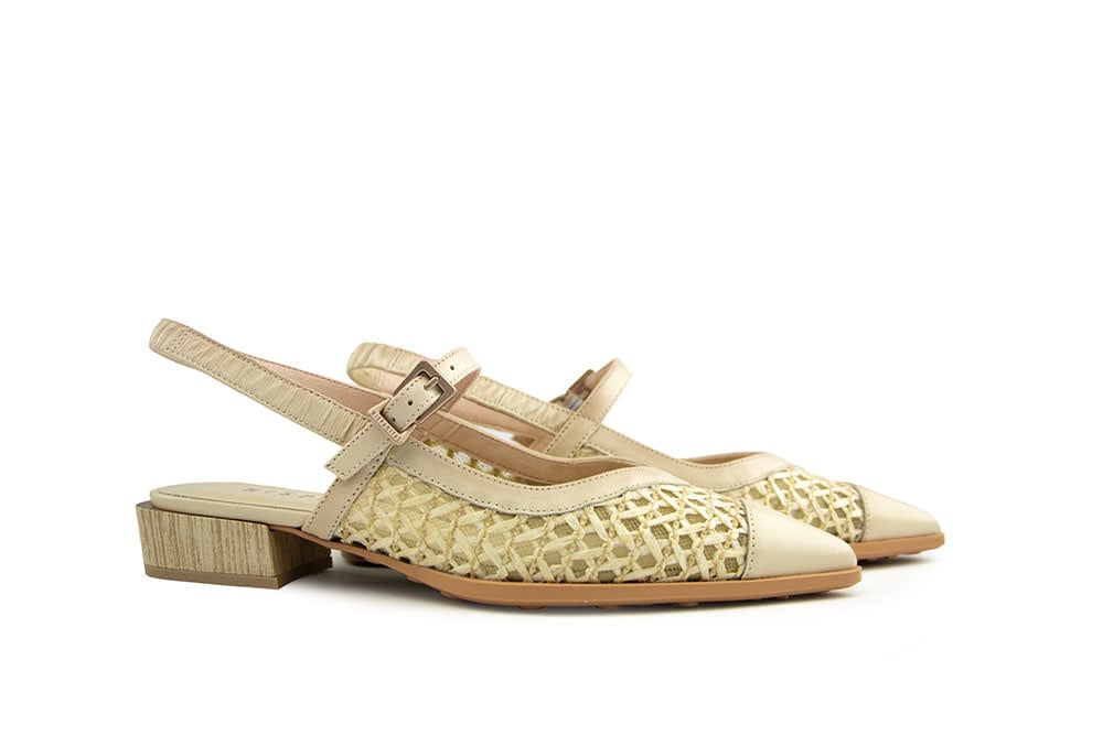 Hispanitas Slingback Turn Soho Butter Marrakech Panna