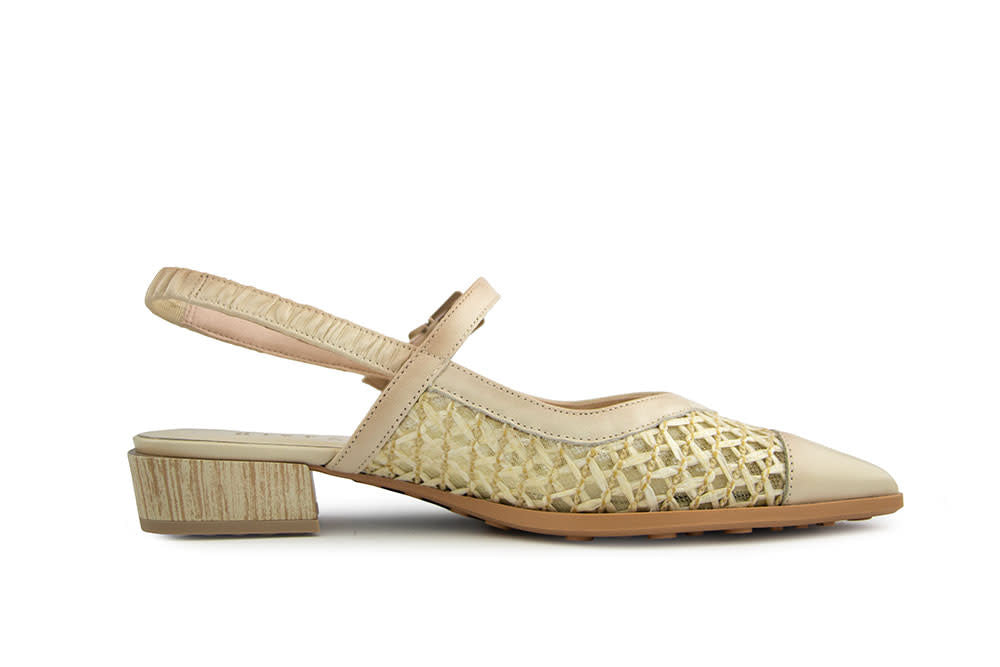 Hispanitas Slingback Turn Soho Butter Marrakech Panna