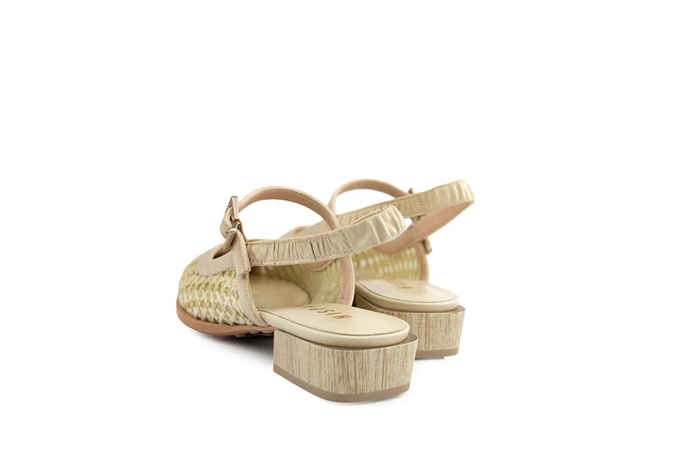 Hispanitas Slingback Turn Soho Butter Marrakech Panna