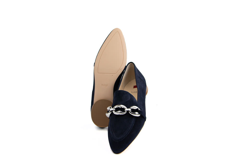 Högl Loafer Ketting Blue Suède