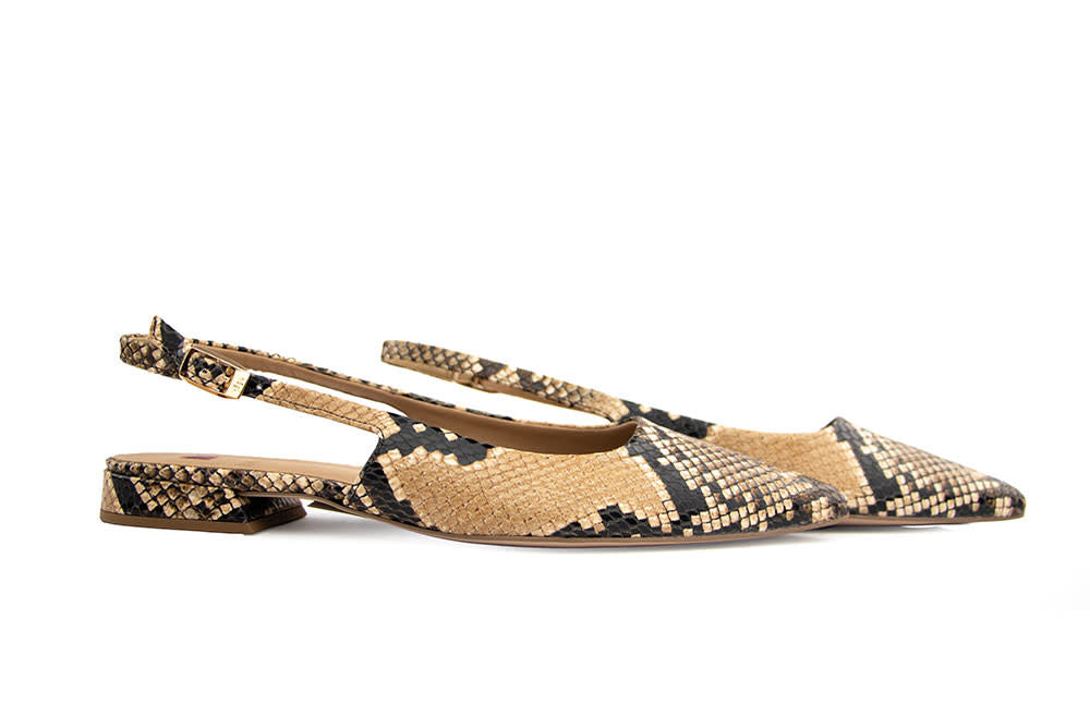 Högl Slingback Camel Snake