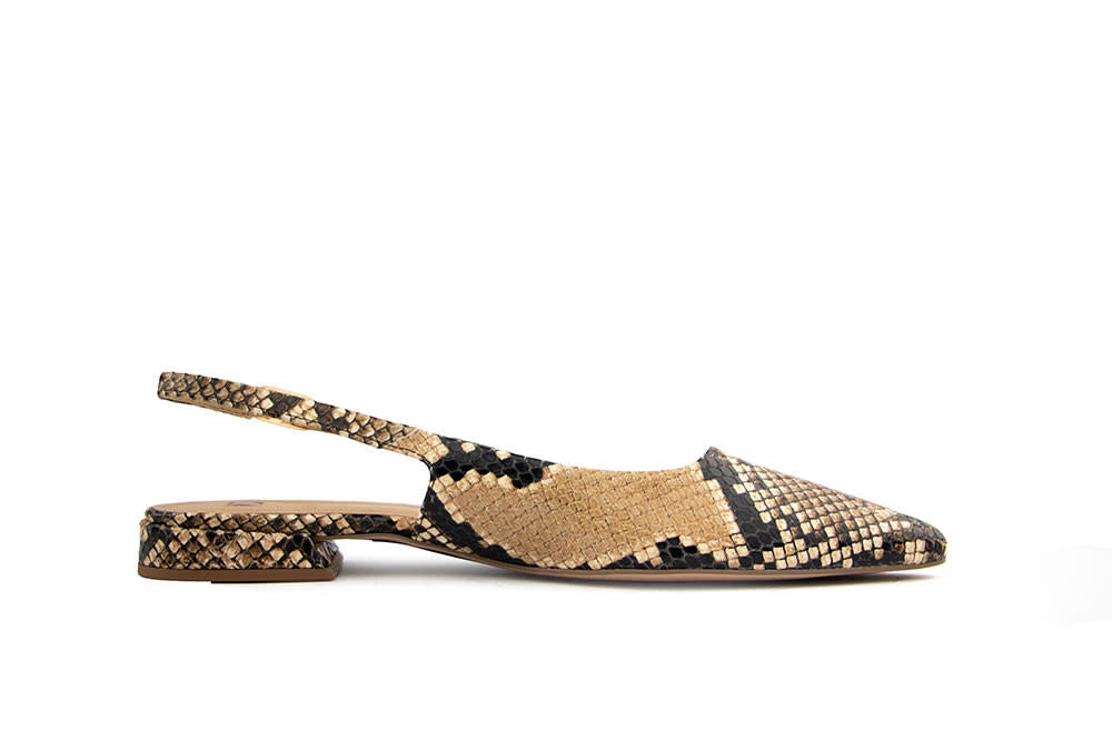 Högl Slingback Camel Snake