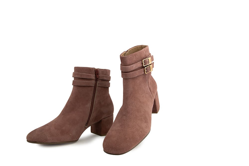 Hogl Enkellaars Freya Darkrose Vintagesuede
